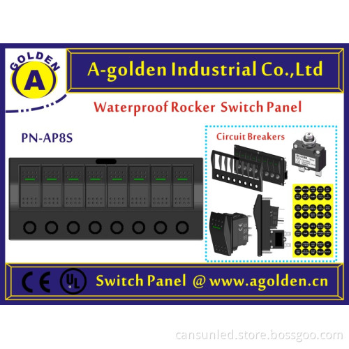 2 PIN waterproof 12V 24V Waterproof LED MARINE LED ILLUMINATED ROCKER SWITCH rv laser switch panel
